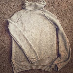 Turtleneck wool grey Hollister Sweater